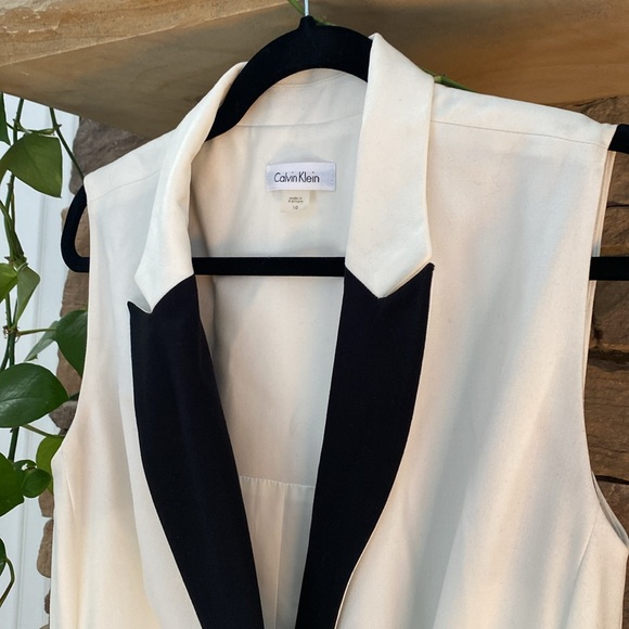 Calvin Klein Tuxedo Vest Dress - Picture 2 of 4